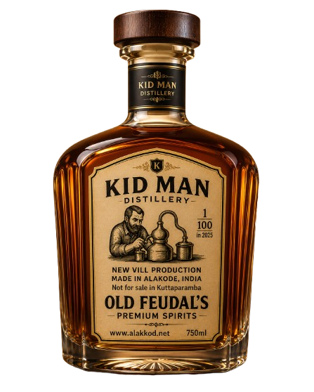 Bottle of Old Feudal's Premium Spirits, 750ml, from Kid Man Distillery